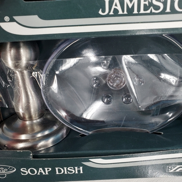 Jamestown brushed nickel wall mounted Soap Dish - Picture 3 of 11